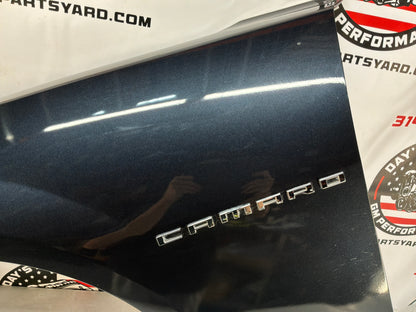 2014 Chevy Camaro SS LH Driver Front Fender Black OEM