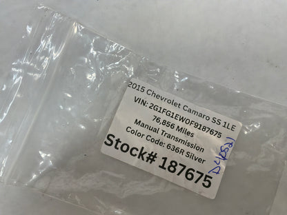 2015 Chevrolet Camaro SS 1LE Trunk Deck Lid Compartment Bumper Adjuster OEM