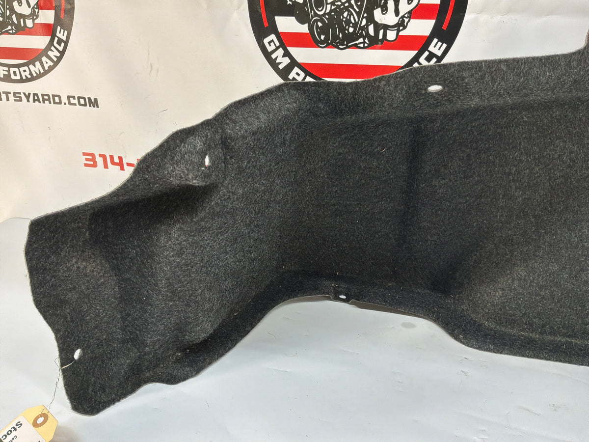 2015 Chevy Camaro SS 1LE LH Driver Interior Quarter Panel Trunk Compartment Felt Carpet Liner OEM