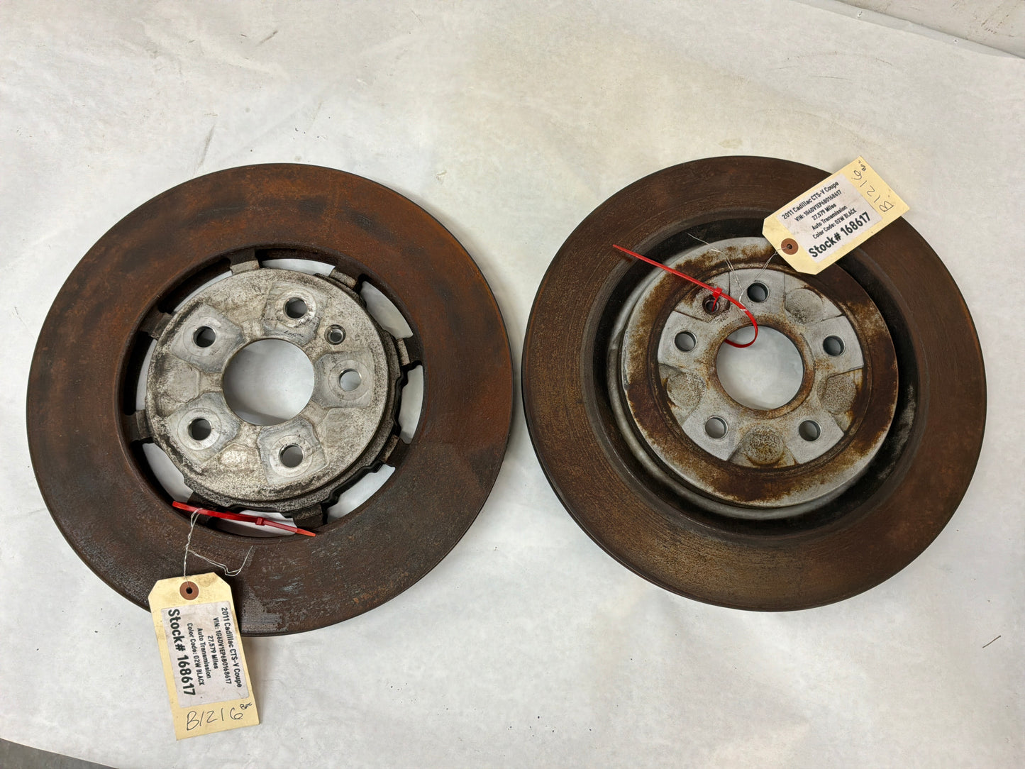 2011 Cadillac CTS-V Coupe Front and Rear Brembo Calipers w/ Rotors OEM