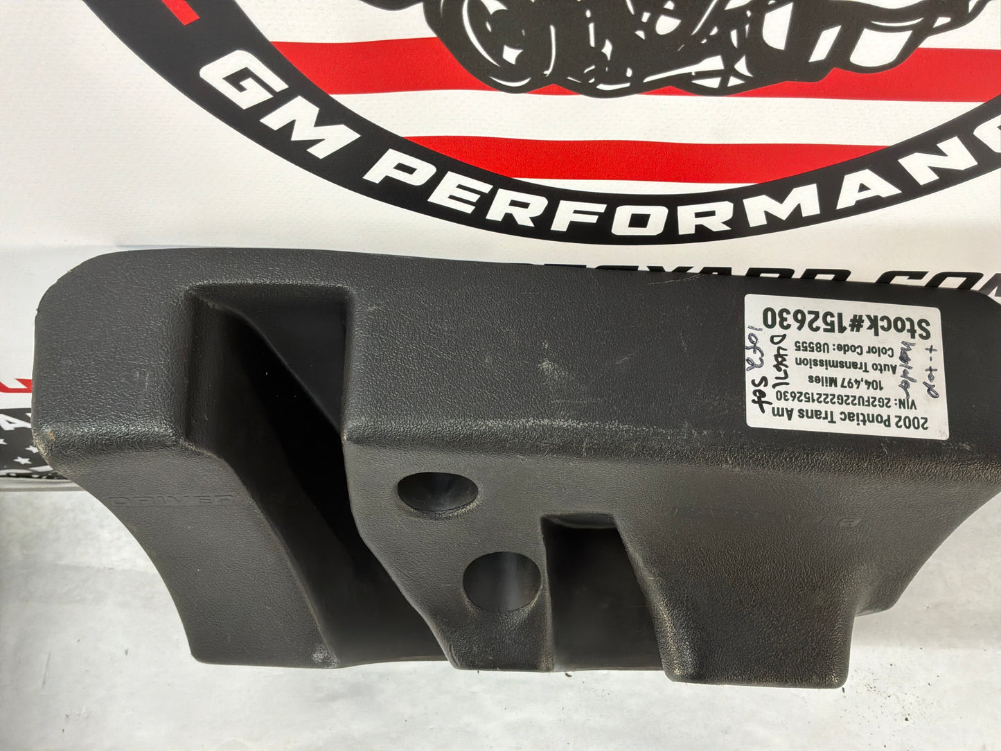 2002 Pontiac Trans Am WS6 RH & LH Cargo Trunk Well T-Top Storage Holder OEM