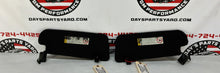 2005 Pontiac GTO RH & LH Sun Visors Shades Sunvisors w/ Clips OEM