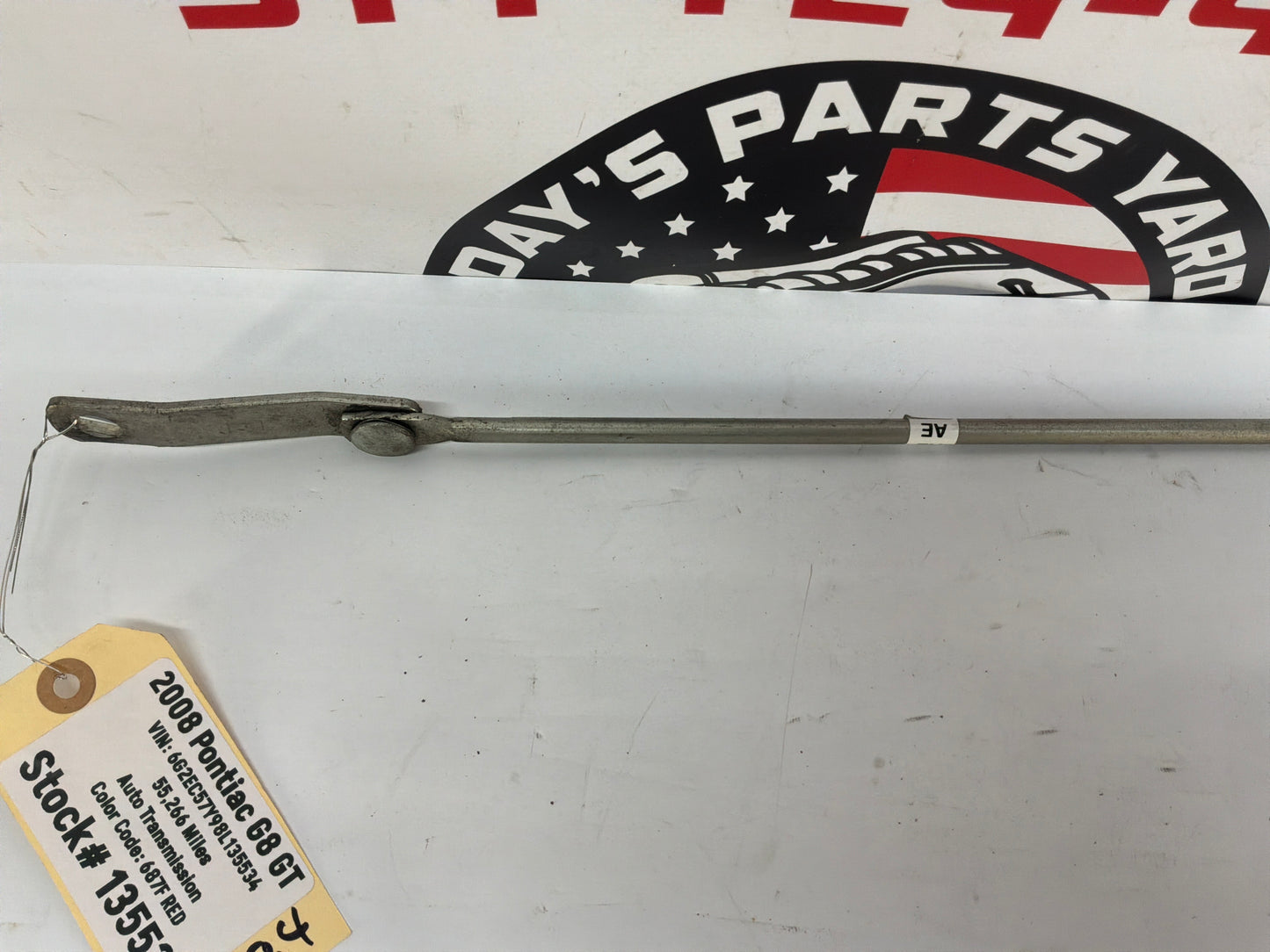 2008 Pontiac G8 GT Automatic Transmission Gear Shifter Linkage Rod OEM