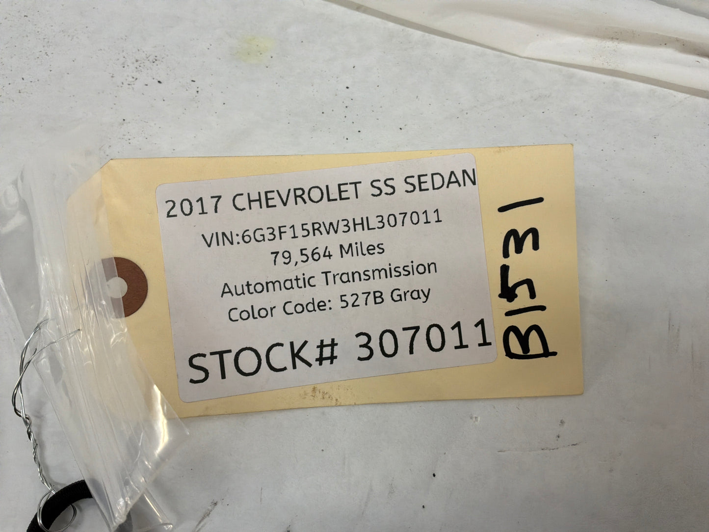 2017 Chevy SS Sedan Trunk Storage Cargo Net OEM