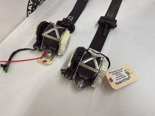 2011 Chevy Caprice PPV RH & LH Front Seat Belts Retractors OEM