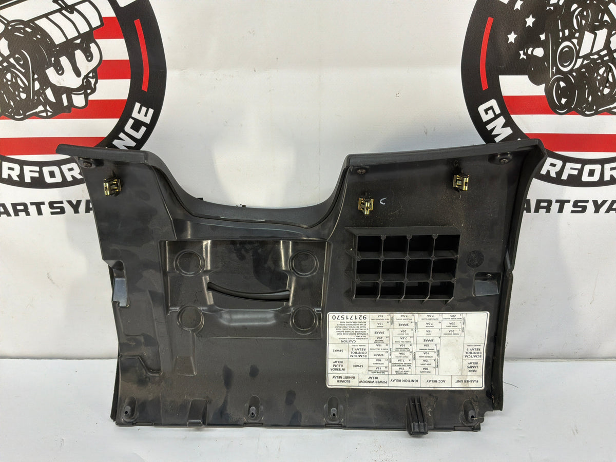 2006 Pontiac GTO Black Suede Lower Dash Knee Bolster Fuse Cover OEM