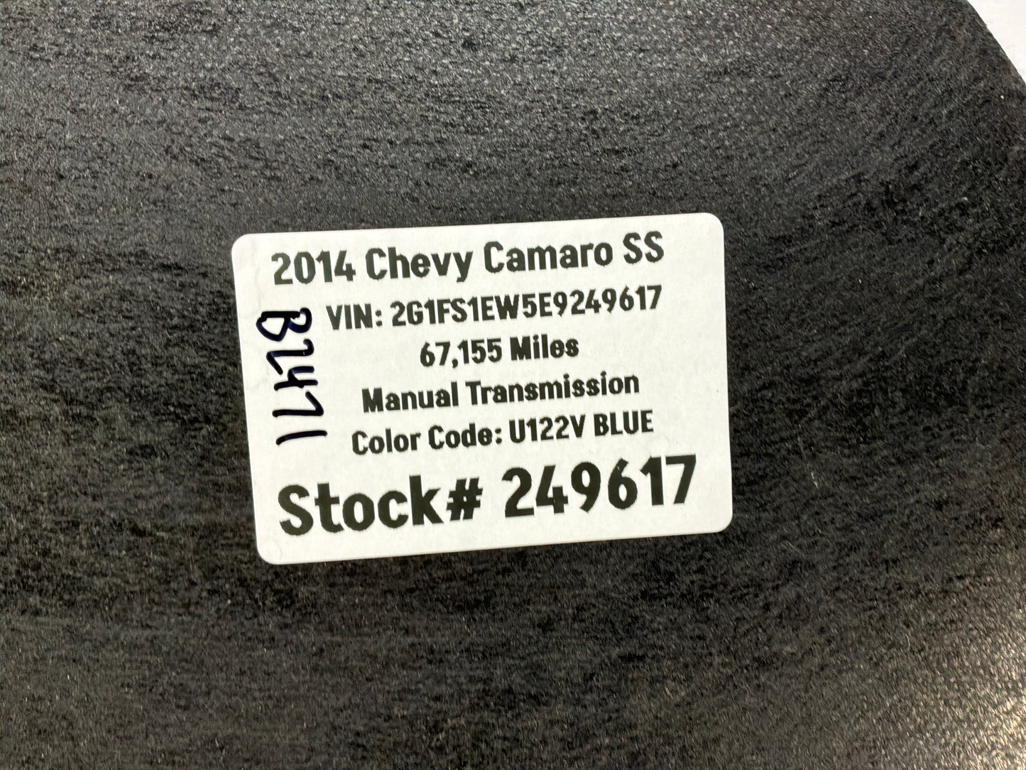 2014 Chevy Camaro SS Hard Spare Tire Compartment Trunk Battery Stowage Cover Panel OEM