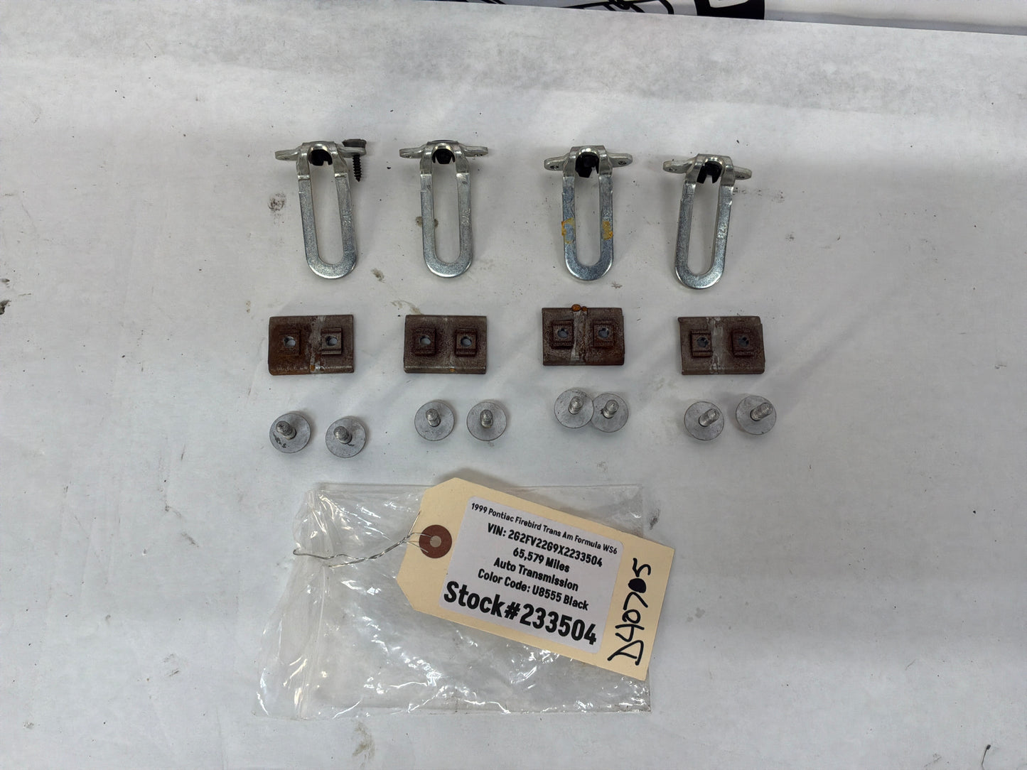 1999 Pontiac Firebird Trans Am Formula WS6 T-Top Mounting Hardware OEM