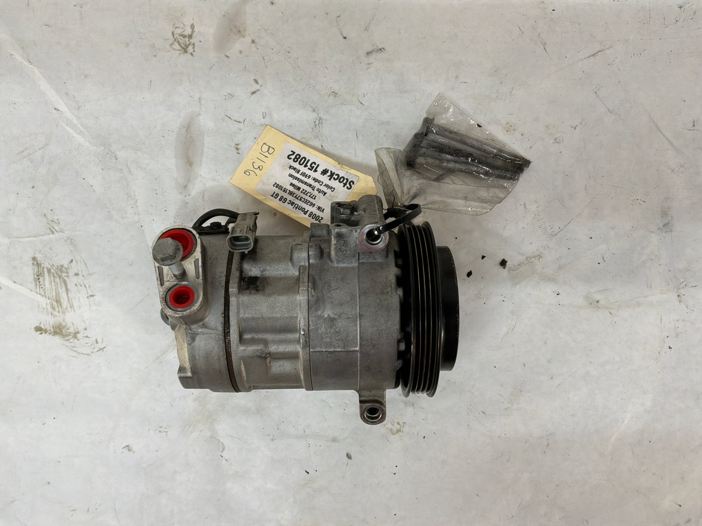 2008 Pontiac G8 GT AC A/C Air Conditioner Compressor w/ Hardware OEM