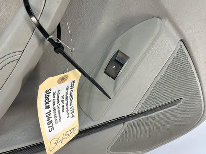 2009 Cadillac CTS-V LH Driver Rear Interior Door Panel OEM Titanium