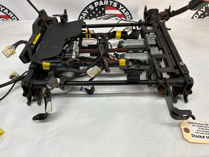 2008 Pontiac G8 Base RH Passenger Front Seat Bottom Frame Rail Motor Set Assembly OEM