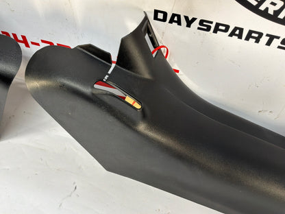 2002 Chevy Corvette Convertible RH & LH Interior Lower B Lock Pillar Trim Molding OEM