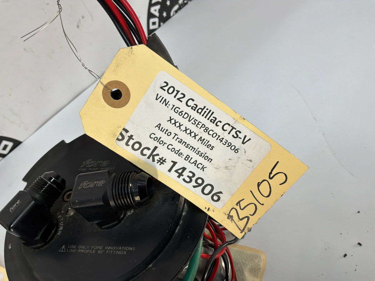 2012 Cadillac CTS-V Fore Innovations Fuel Triple Fuel Tank Gas Sending Unit Pumps