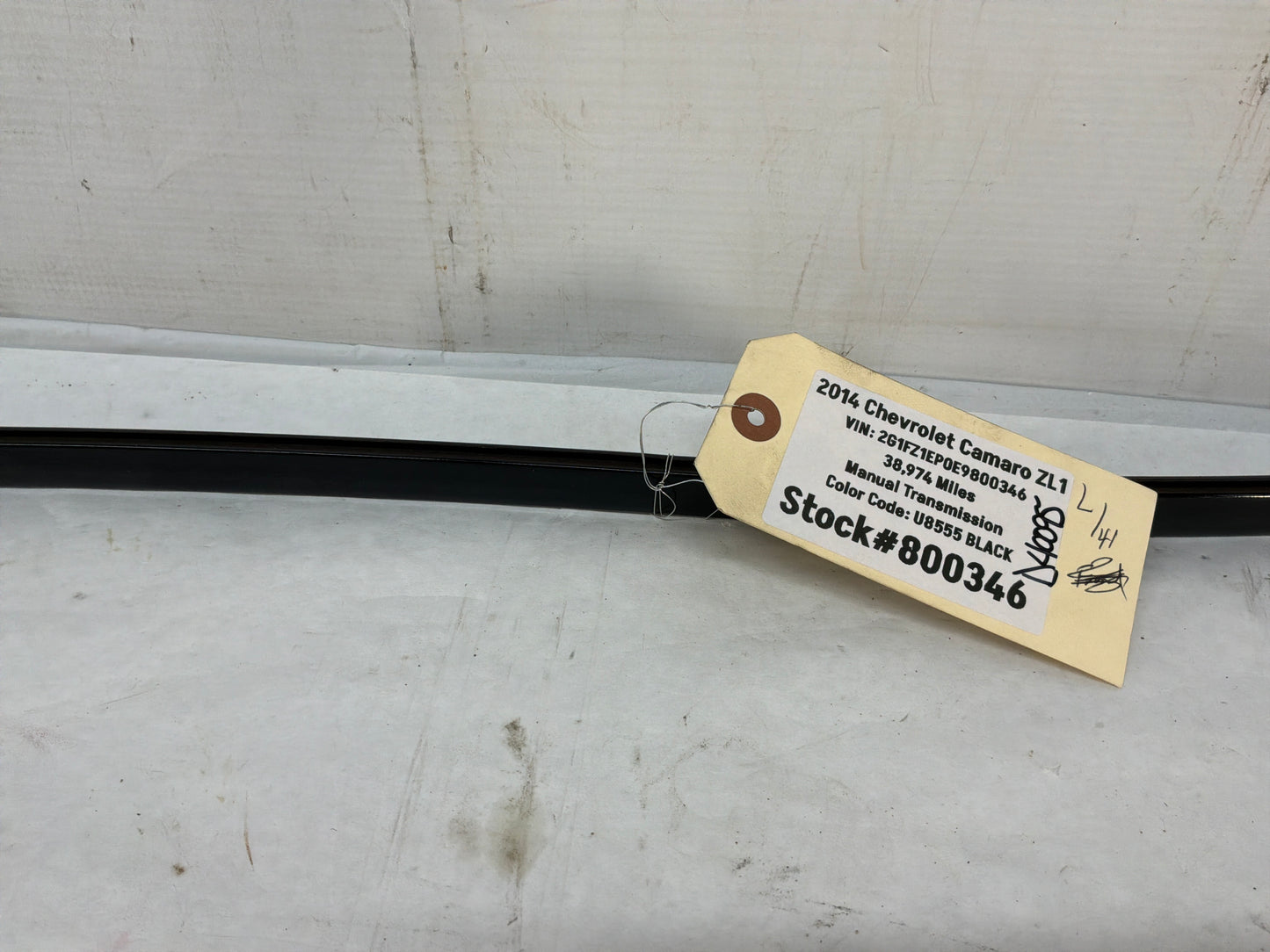 2014 Chevy Camaro ZL1 LH Driver Roof Top Rooftop Trim Molding OEM