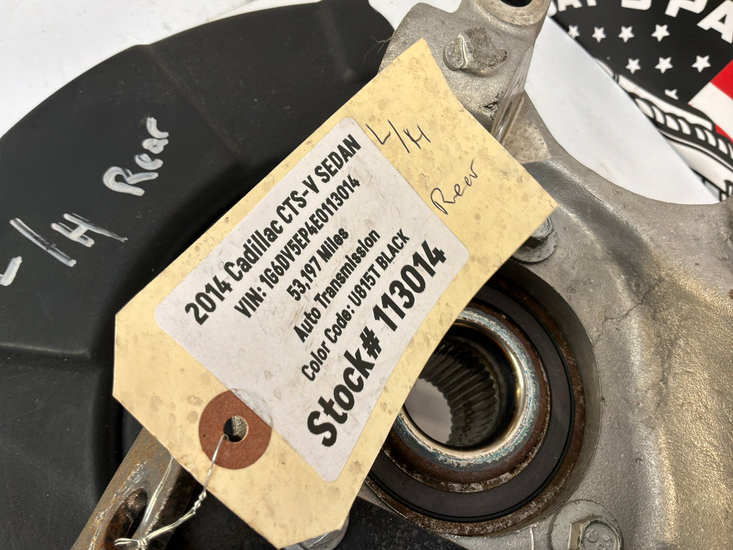 2014 Cadillac CTS-V Sedan Lh rear spindle