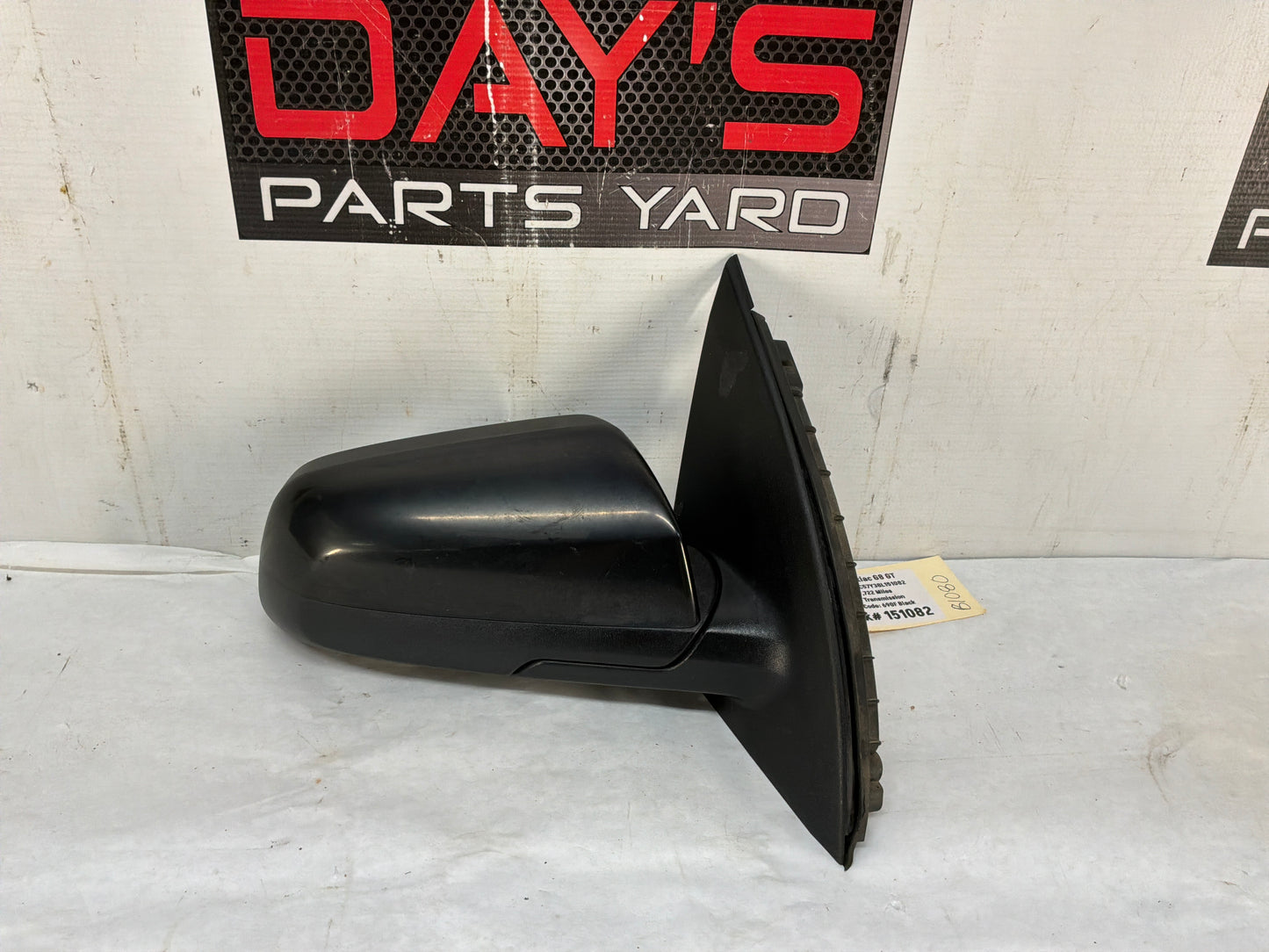 2008 Pontiac G8 GT RH Passenger Exterior Out Side Mirror Black OEM