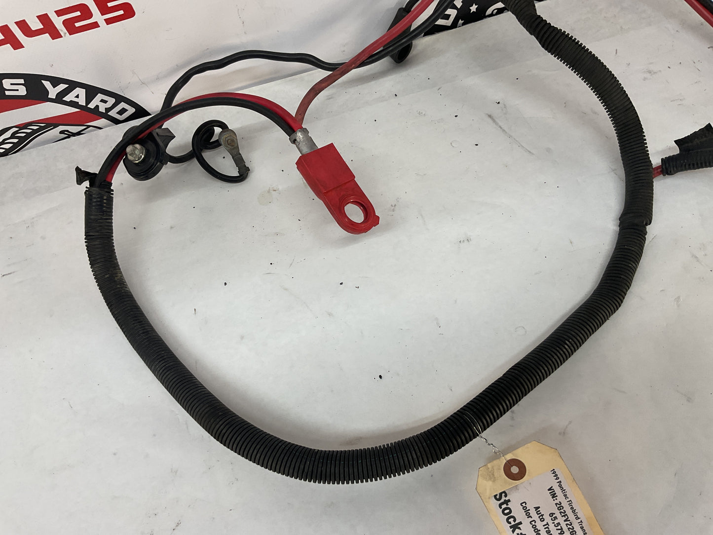 1999 Pontiac Firebird Trans Am Formula WS Positive Negative Battery Cable Starter Wire Wiring Harness OEM