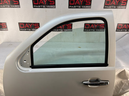 2012 Chevy Avalanche LH Driver Front Exterior Door White Assembly OEM