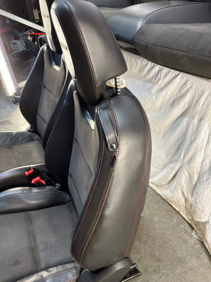 2013 Chevy Camaro ZL1 Seats Black Leather Suede Alcantara Front and Rear OEM