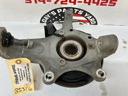 2002 Chevy C5 Corvette LH Driver Front Suspension Spindle Knuckle Hub OEM