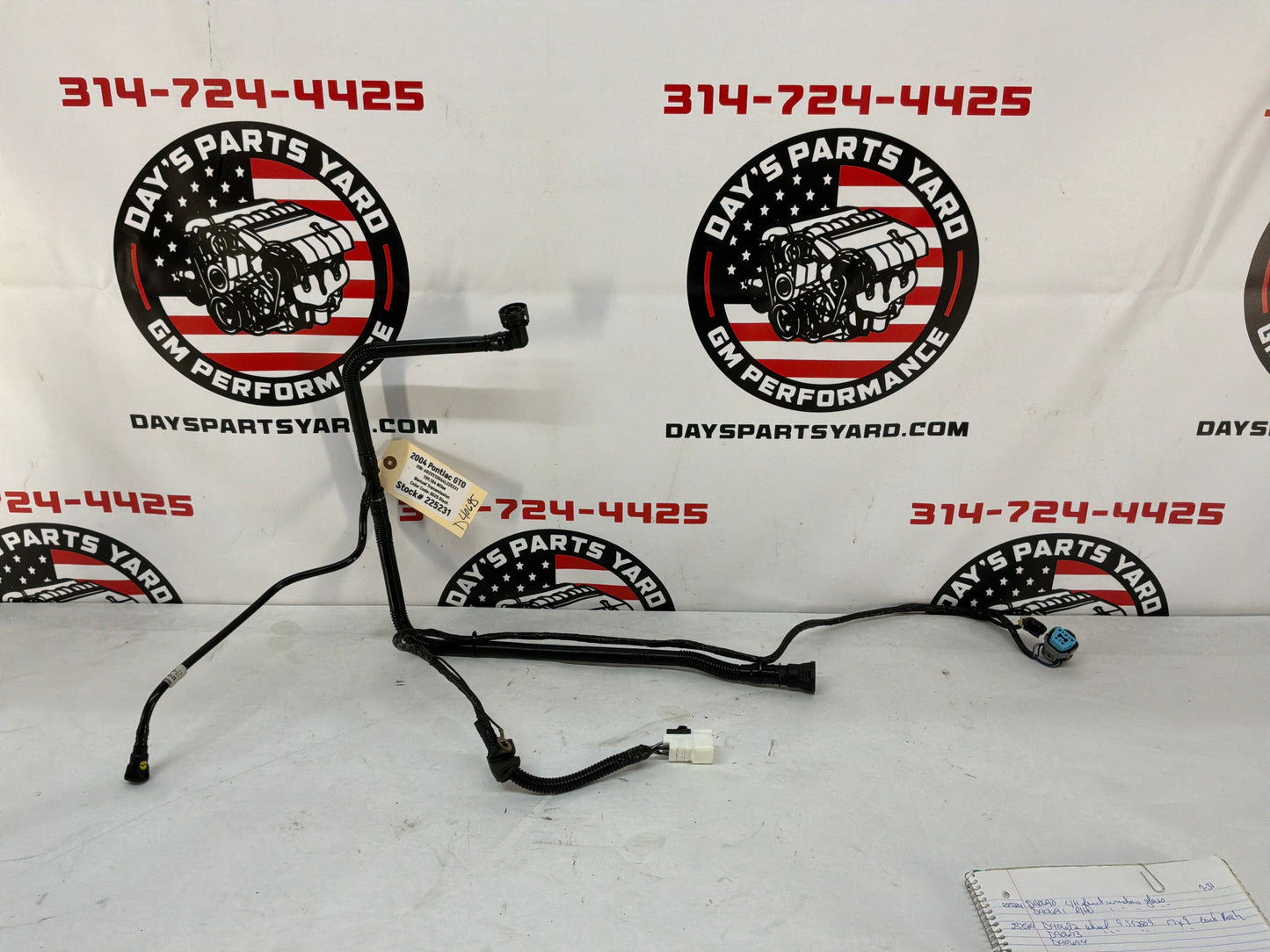 2004 Pontiac GTO Evap Emission Pipe and Wire Harness OEM