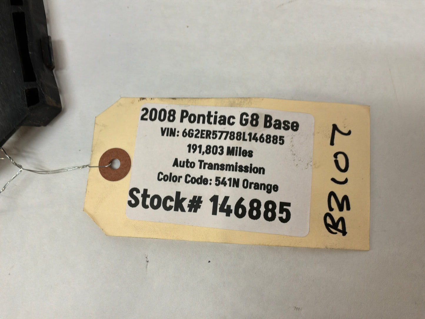 2008 Pontiac G8 Base Complete Rear Bumper Brackets Mounts Supports Guides Set OEM