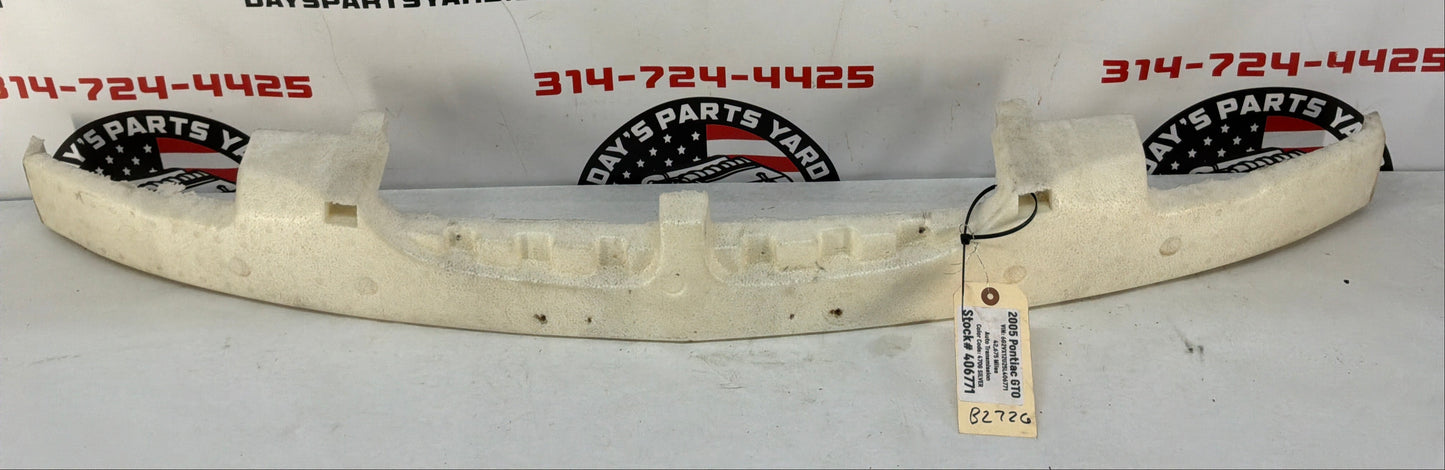 2005 Pontiac GTO Front Bumper Impact Energy Absorber Bar Foam OEM