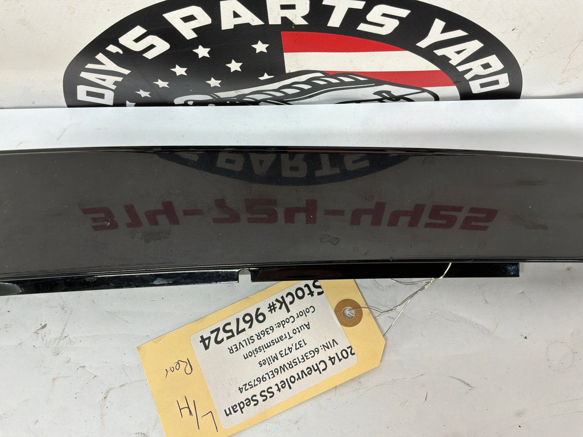 2014 Chevy SS Sedan LH Diver Rear Black Pillar Post Door Cover OEM