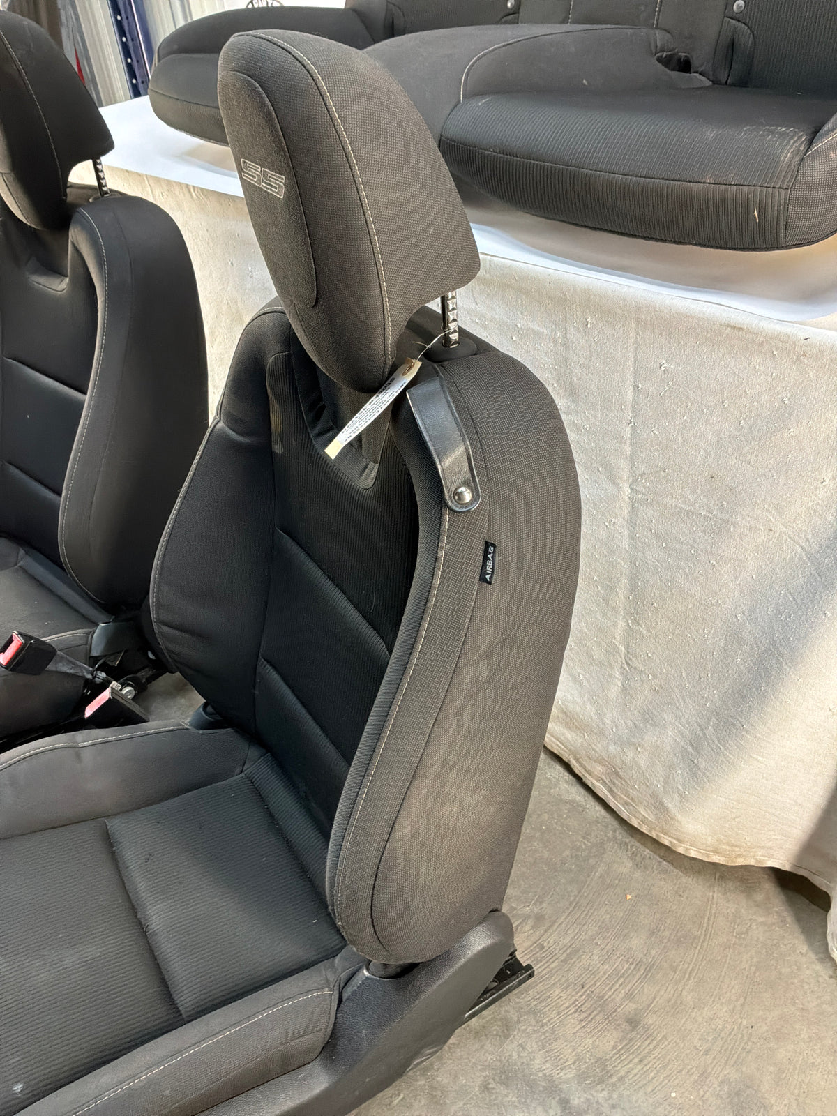 2015 Chevy Camaro SS 1LE Seats Fronts and Rear Black Cloth OEM