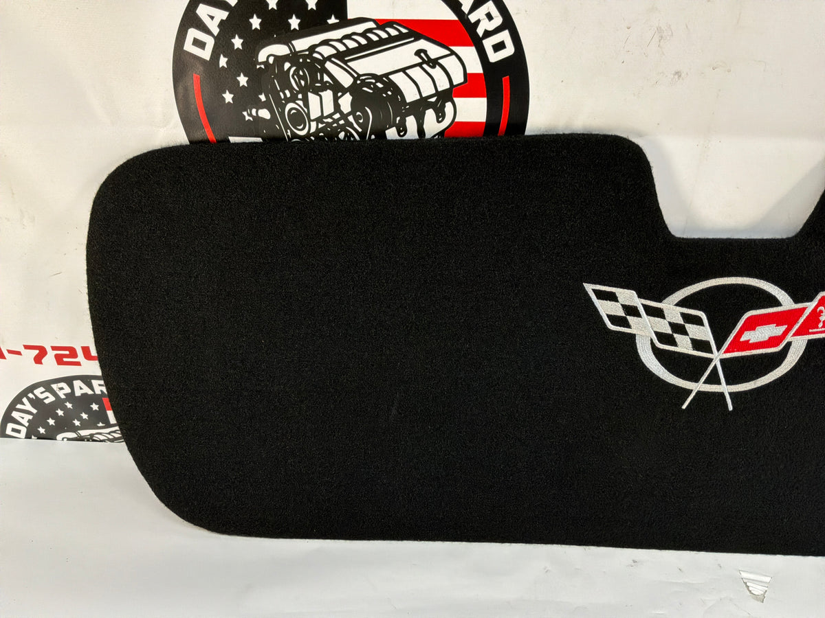 2002 Chevy Corvette Convertible Embroidered Rear Trunk Lid Carpet OEM