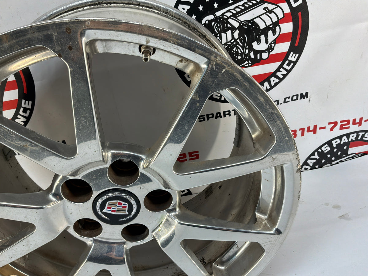 2009 Cadillac CTS-V Sedan Rear Factory OEM Polished Wheel Rim 19x9.5