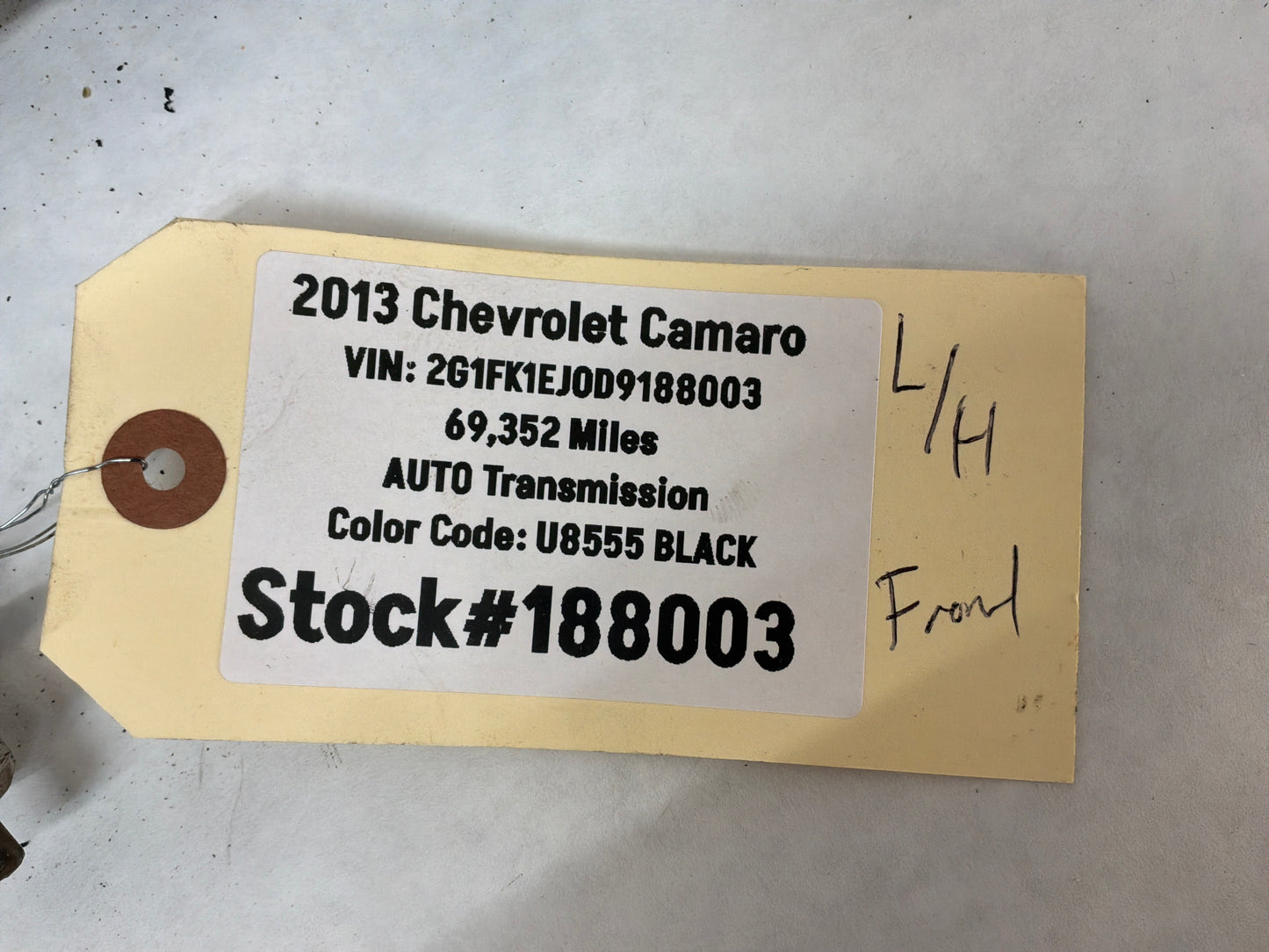 2013 Chevy Camaro SS LH Driver Front Suspension Lower Rearward Control Arm OEM