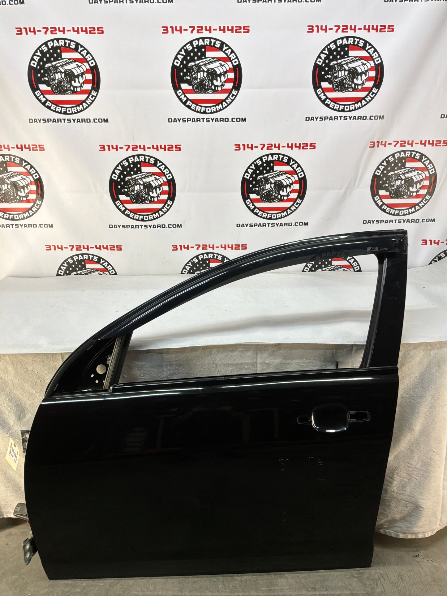 2017 Chevy SS Sedan LH Driver Front Exterior Door Black OEM