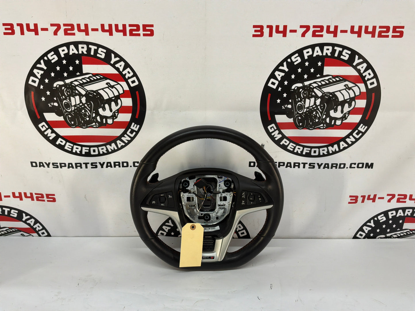 2013 Chevy Camaro ZL1 Steering Wheel w/ Buttons Black Leather OEM