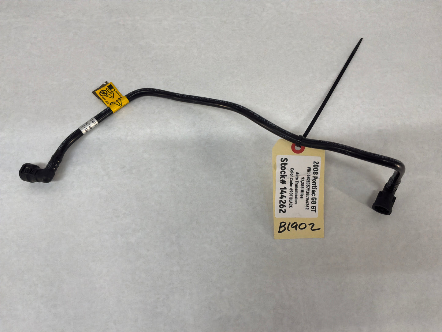 2008 Pontiac G8 GT EVAP PCV Line Hose Tube Pipe OEM