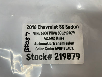2016 Chevy SS Sedan Electronic Suspension Control Module OEM