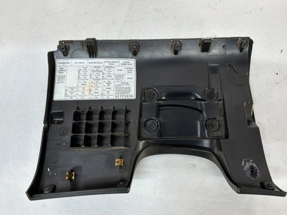 2005 Pontiac GTO Black Suede Lower Dash Knee Bolster Fuse Cover OEM