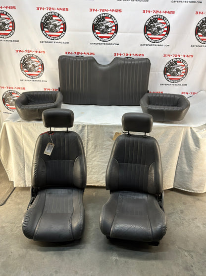 1999 Pontiac Trans Am WS6 Fronts and Rears Gray Leather Seats OEM