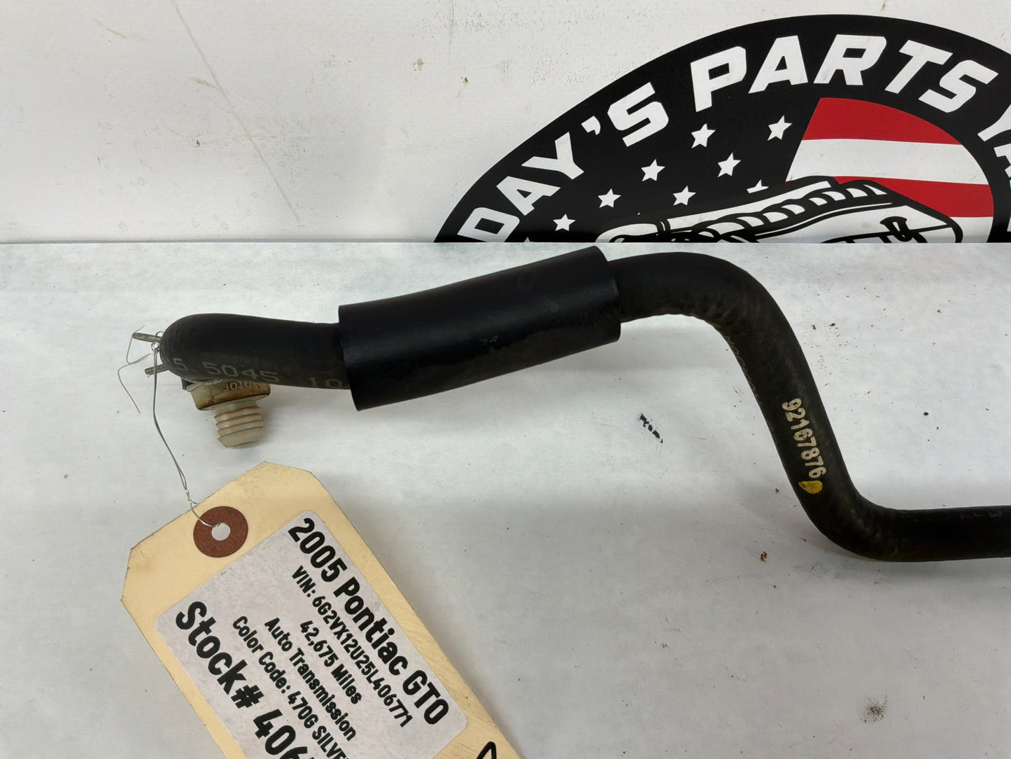 2005 Pontiac GTO Brake Booster Line Hose Tube OEM