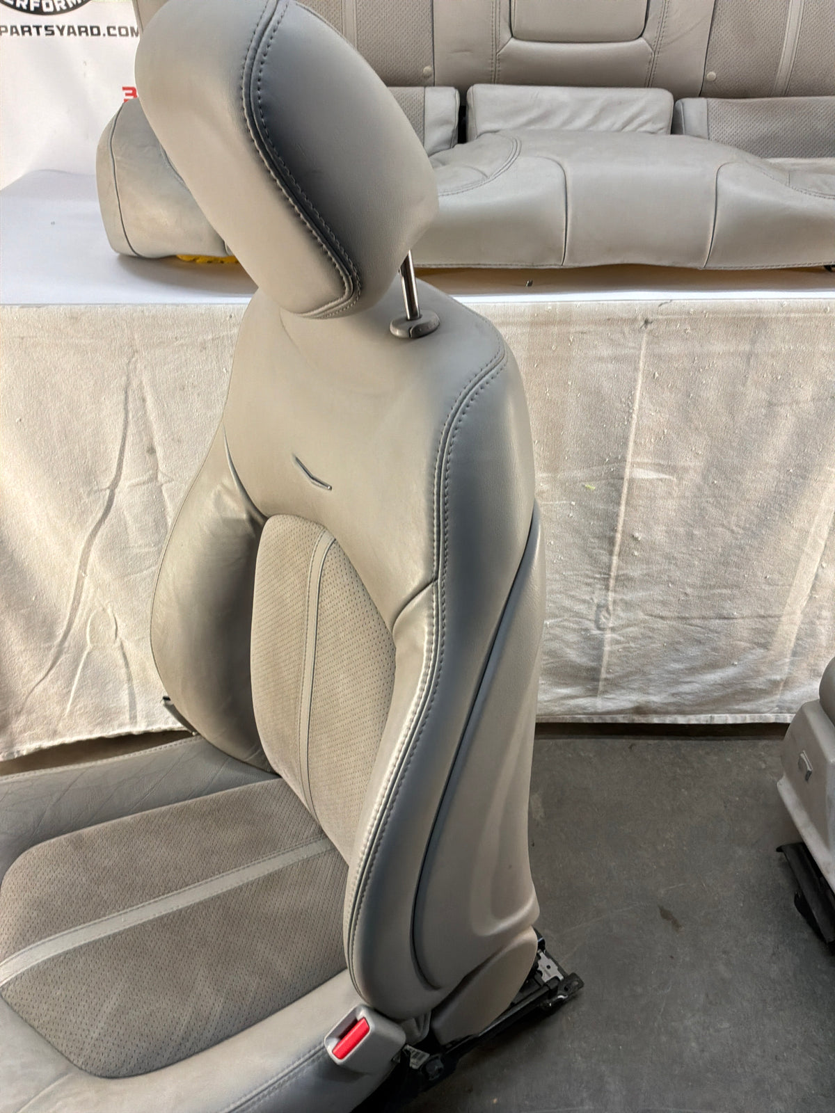 2009 Cadillac CTS-V Seats Fronts and Rears Leather and Suede OEM Titanium