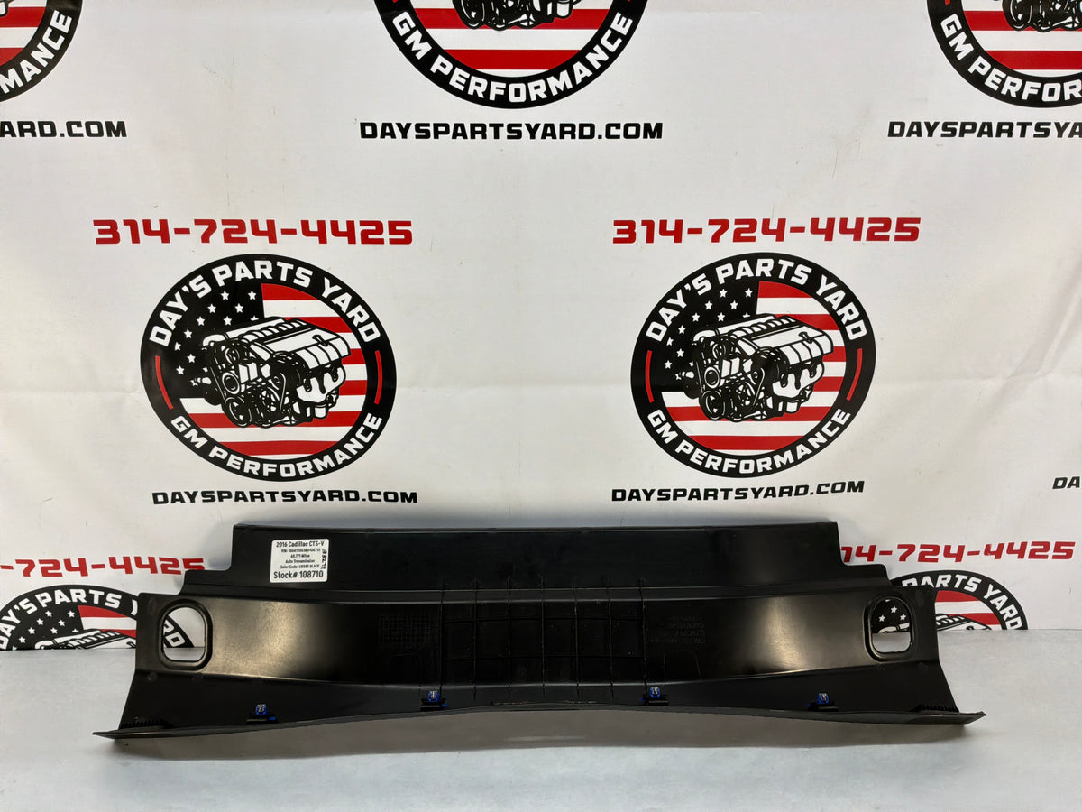 2016 Cadillac CTS-V Rear Trunk Cargo Compartment Sill Plate Trim Panel OEM