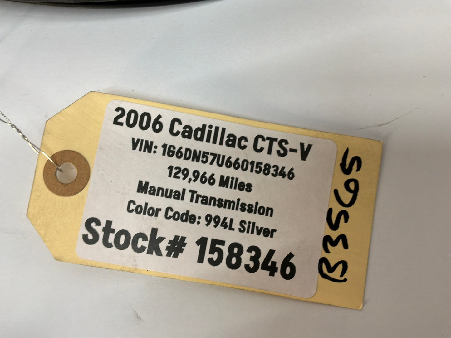 2006 Cadillac CTS-V LH Driver Rear Door Weather Strip Rubber Seal OEM