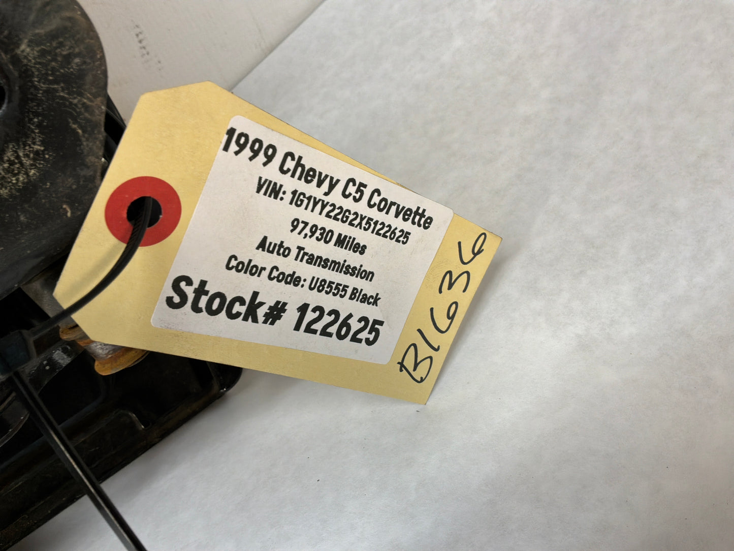 1999 Chevy C5 Corvette LH Driver Front Exterior Outside Door Black OEM