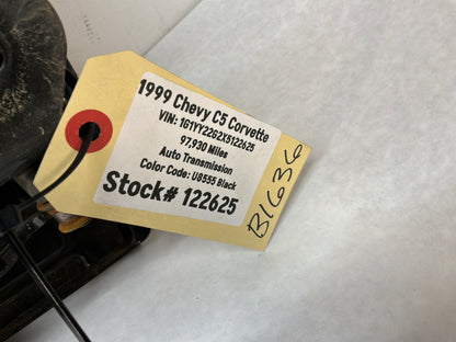 1999 Chevy C5 Corvette LH Driver Front Exterior Outside Door Black OEM