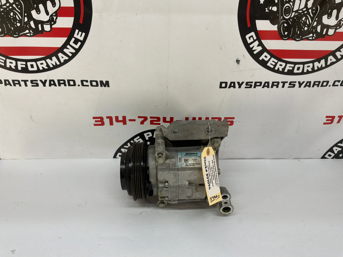 2013 Chevy Camaro ZL1 AC A/C Air Conditioner Compressor w/ Bracket OEM