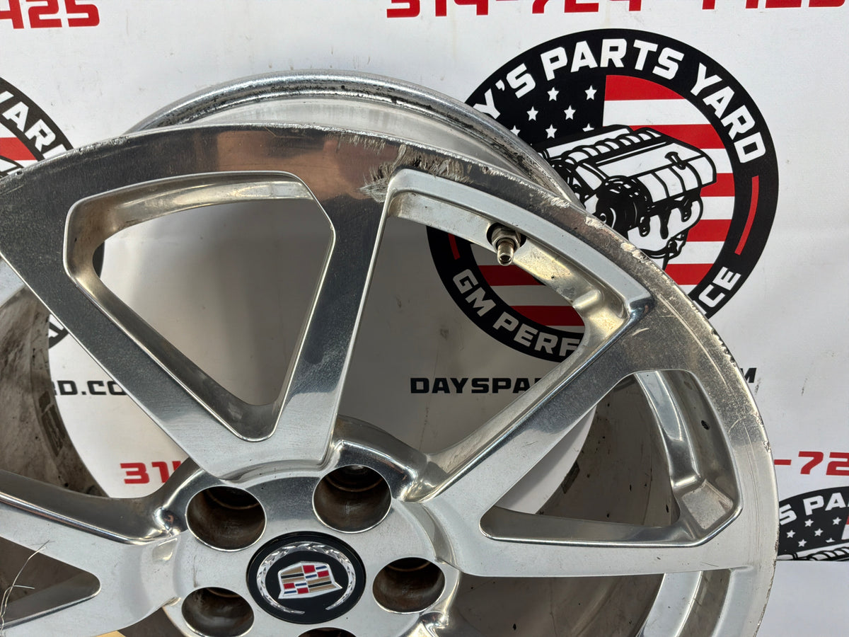 2009 Cadillac CTS-V Sedan Rear Factory OEM Polished Wheel Rim 19x9.5