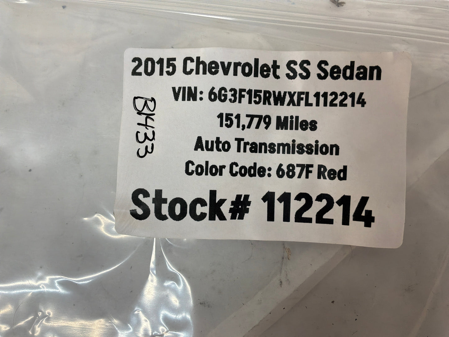 2015 Chevy SS Sedan Windshield Lane Departure Camera Module System OEM