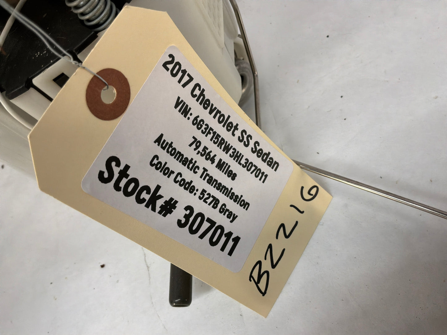 2017 Chevy SS Sedan Fuel Pump & Lever Sending Unit Assembly OEM