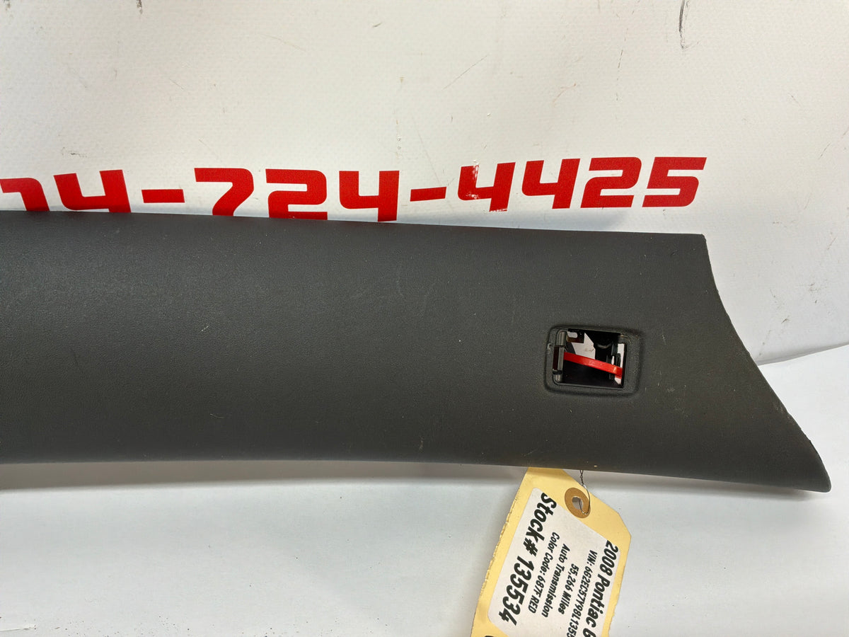 2008 Pontiac G8 GT RH & LH Interior A pillar Windshield Trim Panel OEM