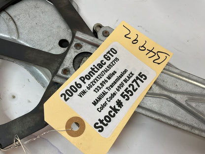 2006 Pontiac GTO LH Driver Front Window Regulator Motor OEM